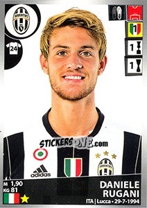 Cromo Daniele Rugani - Calciatori 2016-2017 - Panini