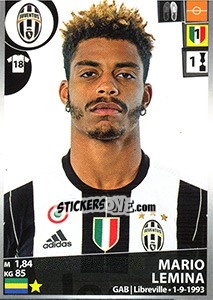 Cromo Mario Lemina - Calciatori 2016-2017 - Panini