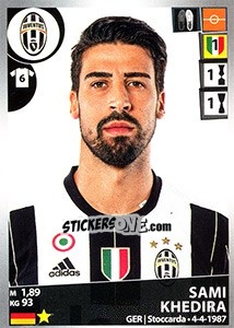 Figurina Sami Khedira - Calciatori 2016-2017 - Panini