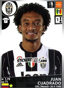 Sticker Juan Cuadrado - Calciatori 2016-2017 n. 274 - Panini
