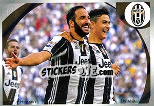 Cromo Juventus Higuaín / Dybala - Calciatori 2016-2017 - Panini