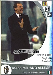 Figurina Massimiliano Allegri - Calciatori 2016-2017 - Panini