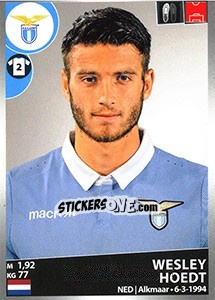 Cromo Wesley Hoedt - Calciatori 2016-2017 - Panini