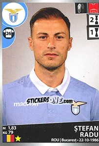 Sticker Ștefan Radu - Calciatori 2016-2017 - Panini