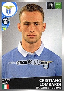 Sticker Cristiano Lombardi - Calciatori 2016-2017 n. 302 - Panini