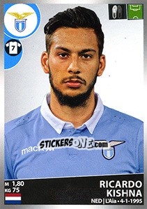 Sticker Ricardo Kishna - Calciatori 2016-2017 - Panini