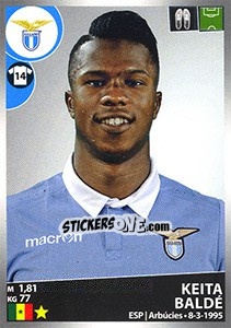 Sticker Keita Baldé - Calciatori 2016-2017 n. 304 - Panini