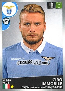 Cromo Ciro Immobile - Calciatori 2016-2017 - Panini