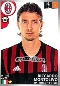 Figurina Riccardo Montolivo - Calciatori 2016-2017 - Panini