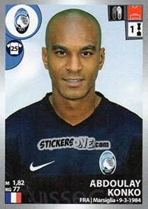 Figurina Abdoulay Konko - Calciatori 2016-2017 - Panini