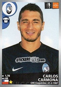 Sticker Carlos Carmona - Calciatori 2016-2017 n. 17 - Panini