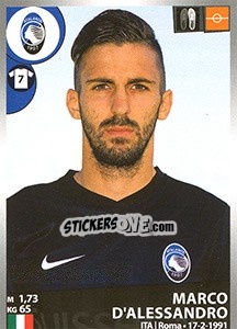 Sticker Marco D'Alessandro - Calciatori 2016-2017 n. 22 - Panini