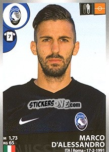 Cromo Marco D'Alessandro - Calciatori 2016-2017 - Panini