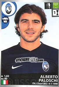 Sticker Alberto Paloschi - Calciatori 2016-2017 n. 24 - Panini