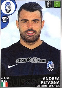 Sticker Andrea Petagna - Calciatori 2016-2017 n. 26 - Panini