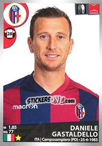 Figurina Daniele Gastaldello - Calciatori 2016-2017 - Panini