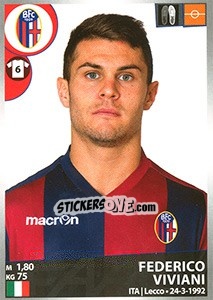Sticker Federico Viviani - Calciatori 2016-2017 n. 42 - Panini