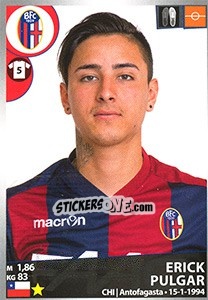 Sticker Erick Pulgar - Calciatori 2016-2017 n. 43 - Panini