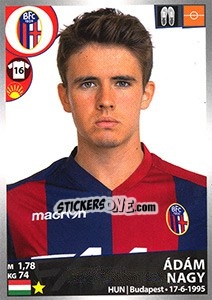 Sticker Ádám Nagy - Calciatori 2016-2017 n. 44 - Panini