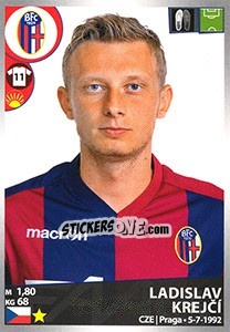 Sticker Ladislav Krejcí - Calciatori 2016-2017 n. 50 - Panini