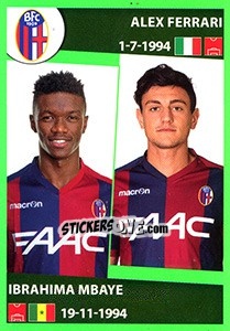 Sticker Alex Ferrari / Ibrahima Mbaye - Calciatori 2016-2017 n. 56 - Panini
