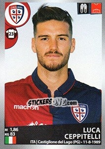 Sticker Luca Ceppitelli - Calciatori 2016-2017 n. 62 - Panini