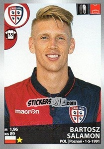 Sticker Bartosz Salamon - Calciatori 2016-2017 - Panini