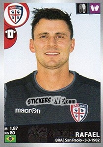 Sticker Rafael - Calciatori 2016-2017 n. 65 - Panini