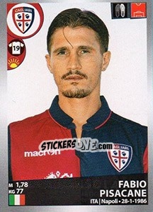 Cromo Fabio Pisacane - Calciatori 2016-2017 - Panini