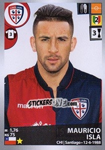 Sticker Mauricio Isla - Calciatori 2016-2017 n. 70 - Panini