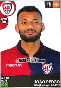 Sticker João Pedro - Calciatori 2016-2017 - Panini