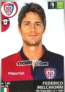 Sticker Federico Melchiorri - Calciatori 2016-2017 n. 79 - Panini