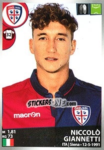 Figurina Niccolò Giannetti - Calciatori 2016-2017 - Panini