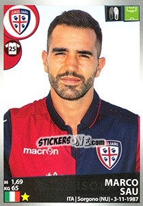 Sticker Marco Sau - Calciatori 2016-2017 n. 81 - Panini