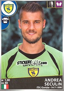 Sticker Andrea Seculin - Calciatori 2016-2017 - Panini