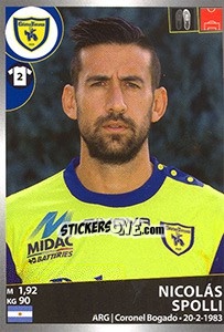 Figurina Nicolás Spolli - Calciatori 2016-2017 - Panini