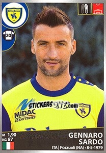 Cromo Gennaro Sardo - Calciatori 2016-2017 - Panini