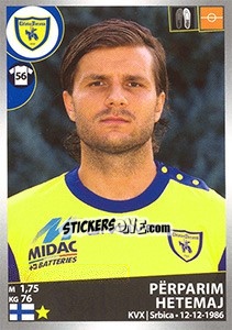 Sticker Përparim Hetemaj - Calciatori 2016-2017 - Panini