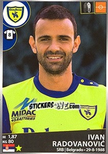 Figurina Ivan Radovanovic - Calciatori 2016-2017 - Panini