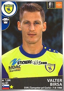 Cromo Valter Birsa - Calciatori 2016-2017 n. 104 - Panini