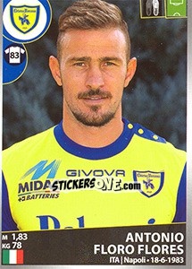 Sticker Antonio Floro Flores - Calciatori 2016-2017 n. 107 - Panini