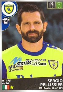 Sticker Sergio Pellissier - Calciatori 2016-2017 n. 110 - Panini