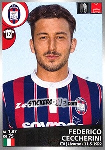 Sticker Federico Ceccherini - Calciatori 2016-2017 n. 118 - Panini