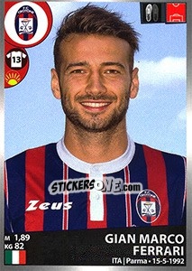 Sticker Gian Marco Ferrari - Calciatori 2016-2017 n. 119 - Panini