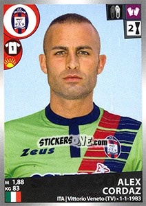 Sticker Alex Cordaz - Calciatori 2016-2017 - Panini