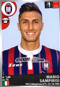 Sticker Mario Sampirisi - Calciatori 2016-2017 n. 123 - Panini