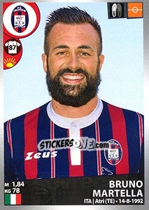 Cromo Bruno Martella - Calciatori 2016-2017 - Panini