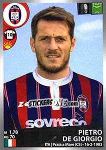 Cromo Pietro De Giorgio - Calciatori 2016-2017 - Panini