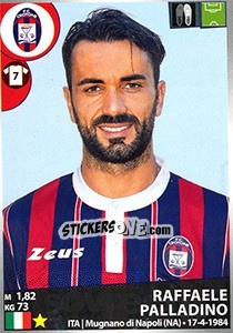 Sticker Raffaele Palladino - Calciatori 2016-2017 n. 135 - Panini