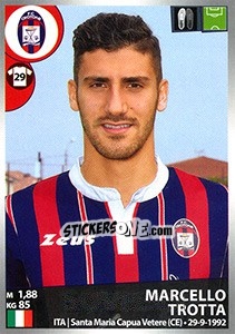 Sticker Marcello Trotta - Calciatori 2016-2017 n. 137 - Panini